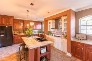 Displaying Biltmore model in mobile home sales gallery