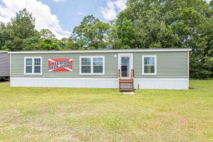 Displaying Blazer model in mobile home sales gallery