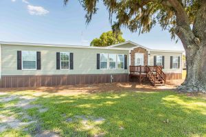 Showing Cambridge model in mobile home sales gallery