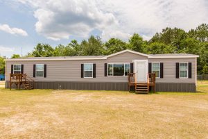 Showing Montana model in mobile home sales gallery