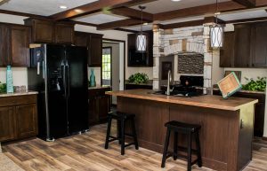 Displaying Montreat mobile home exterior with entry view