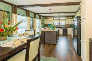 Displaying Bluebird kitchen with cabinet storage and counters