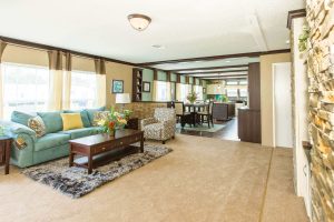 Showing Bluebird living room with spacious open layout