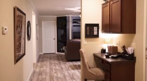 Displaying Deer Valley family room with open layout