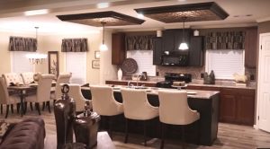 Showing Deer Valley kitchen with upgraded cabinetry