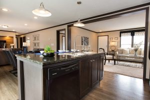 Displaying glamour master bath with residential fixtures