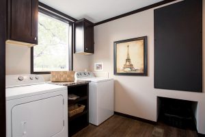 Displaying three bedroom home with open room layout
