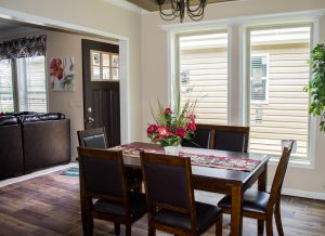 Displaying double island home interior with clean finishes