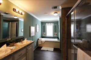 Showing Live Oak bedroom with residential design finishes