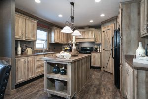 Showing Kabco kitchen with spacious open counter layout