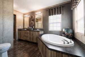 Showing Kabco bathroom with modern residential finishes