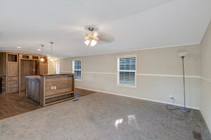 Showing Ridgeville manufactured home with open land