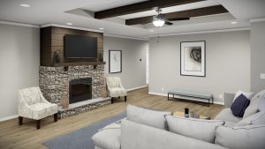 Featuring Cardinal home interior with full sheetrock finishes