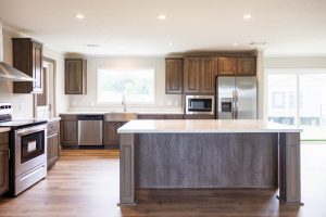 Displaying modern bedroom finish details inside The Owl home