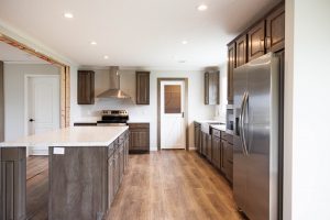 Highlighting full sheetrock interior in The Owl home layout