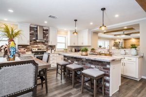Displaying Mallard kitchen layout with residential finishes