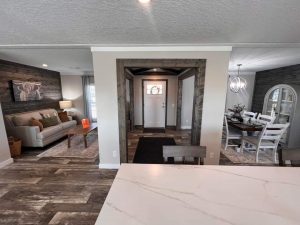 Highlighting modern ScotBilt interior with clean home finishes