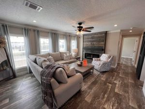 Showing utility area features inside new ScotBilt home