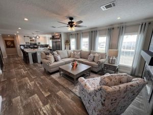 Highlighting upgraded bathroom fixtures in ScotBilt home
