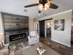 Featuring modern bathroom design inside ScotBilt home
