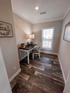 Displaying flexible bedroom space inside ScotBilt floor plan