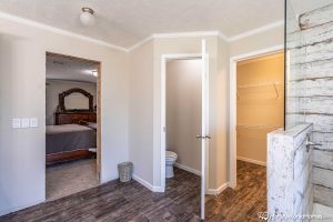Showing modern bathroom layout inside Stagecoach home