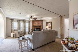 Displaying custom interior layout with modern decor