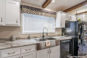Highlighting open kitchen design in Kabco Stagecoach home