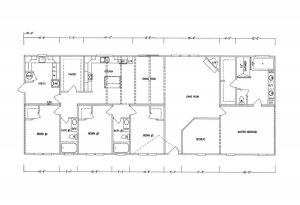 Showing Kabco Stagecoach floor plan with private master retreat