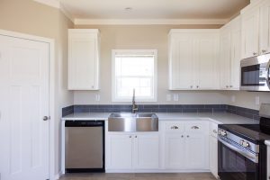 Highlighting luxury mobile home interior with natural lighting