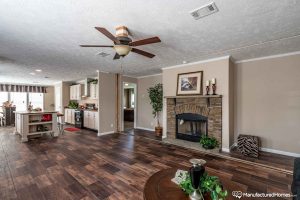 Showing open interior living area with upgraded finishes